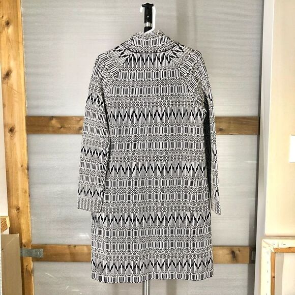 Maxmara WEEKEND 100% Wool Black White Knit Coatigan‎ - Picture 3 of 10